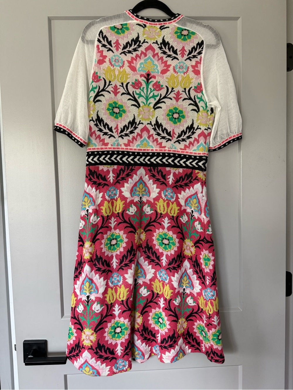 Anthropologie Aldomartins Floral Knit Sweater Dress Size Small - Picture 4 of 14